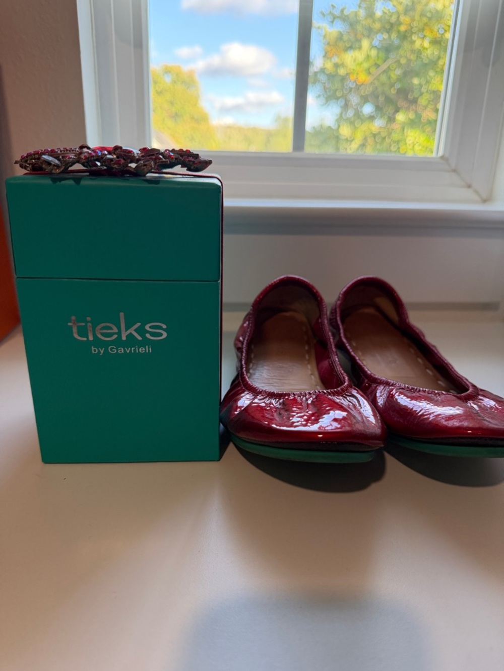 Red Diamond Tieks Size 8 - Picture 7 of 8